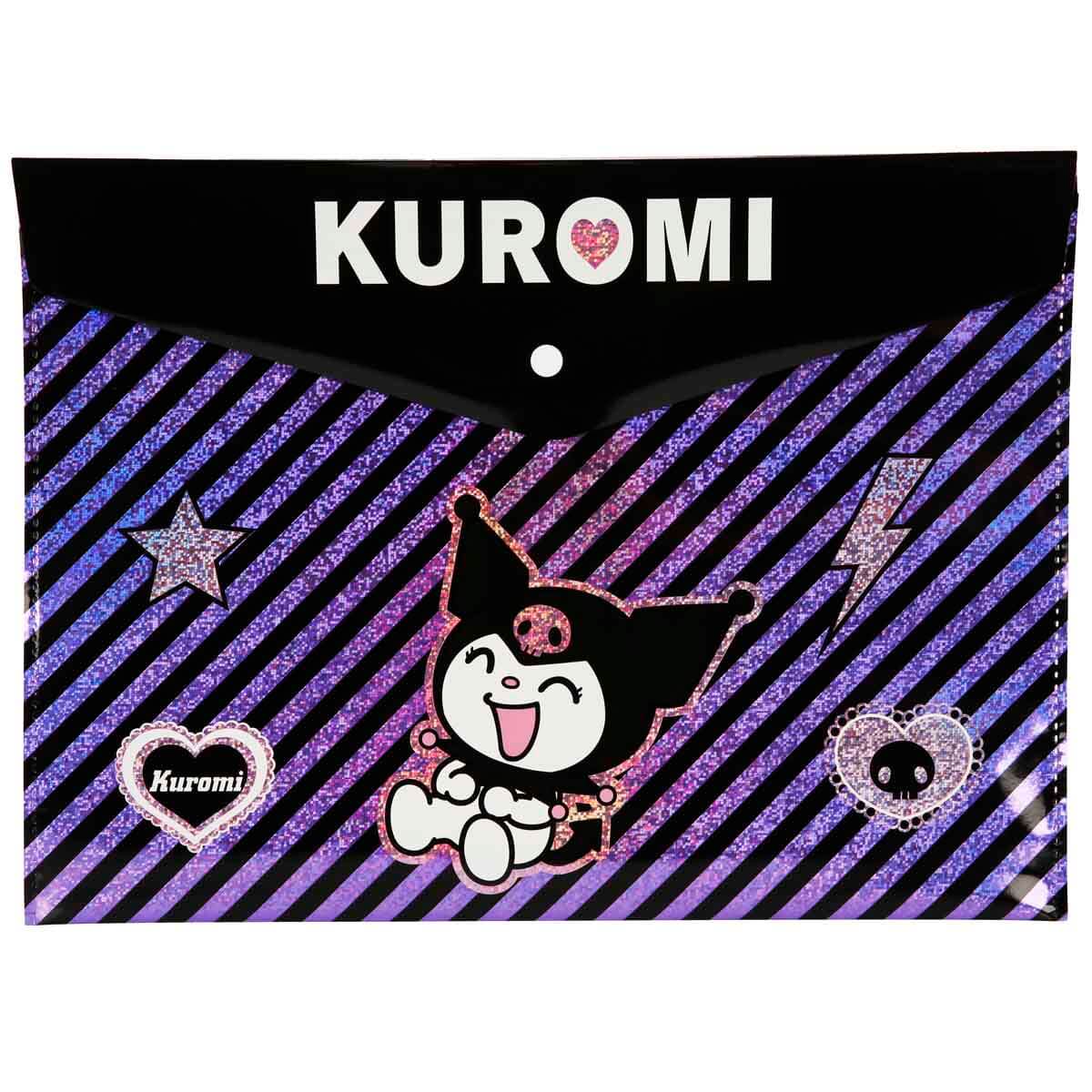 Kuromi A4 Çıtçıt Dosya Mor